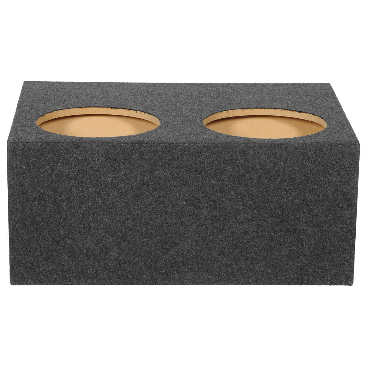 QPower Quad 12" Sealed Empty Angled Front Woofer Enclosure