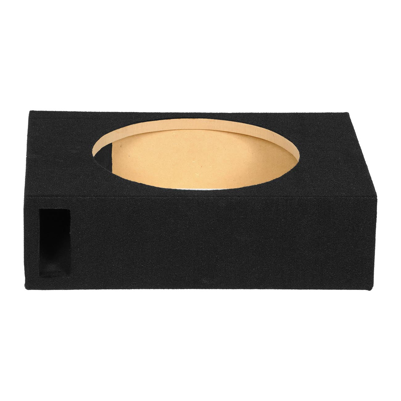 Qpower Single 12" Shallow Vented Woofer Box with an outer carton