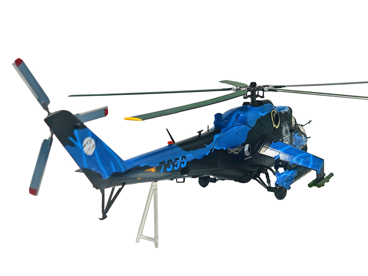 Mil Mi-24V Hind-E Helicopter Czech Air Force 1/48 Diecast by Bless Wing