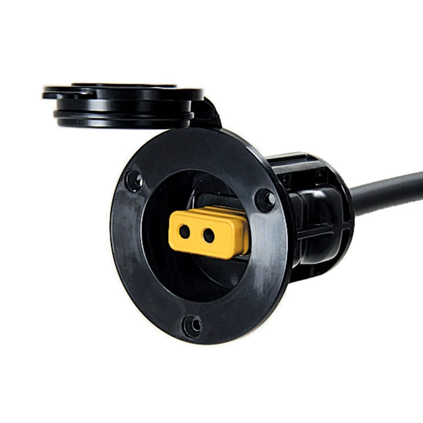 Cannon Black Flush Wtron Mount Power Port