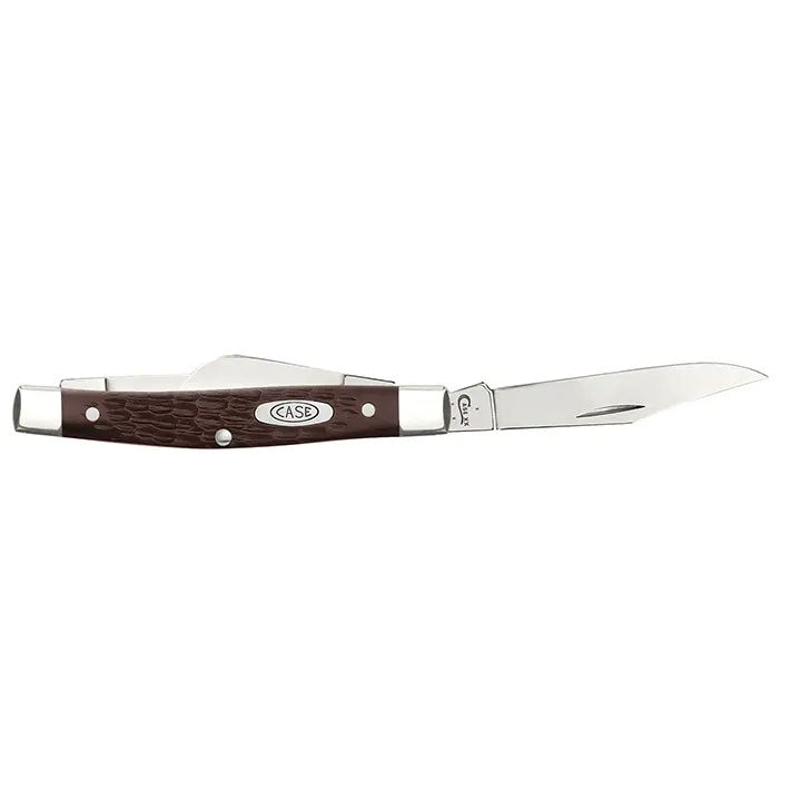 Case Knives Brown Synthetic Medium Stockman Sloped Bolster Folding Pocket Knife