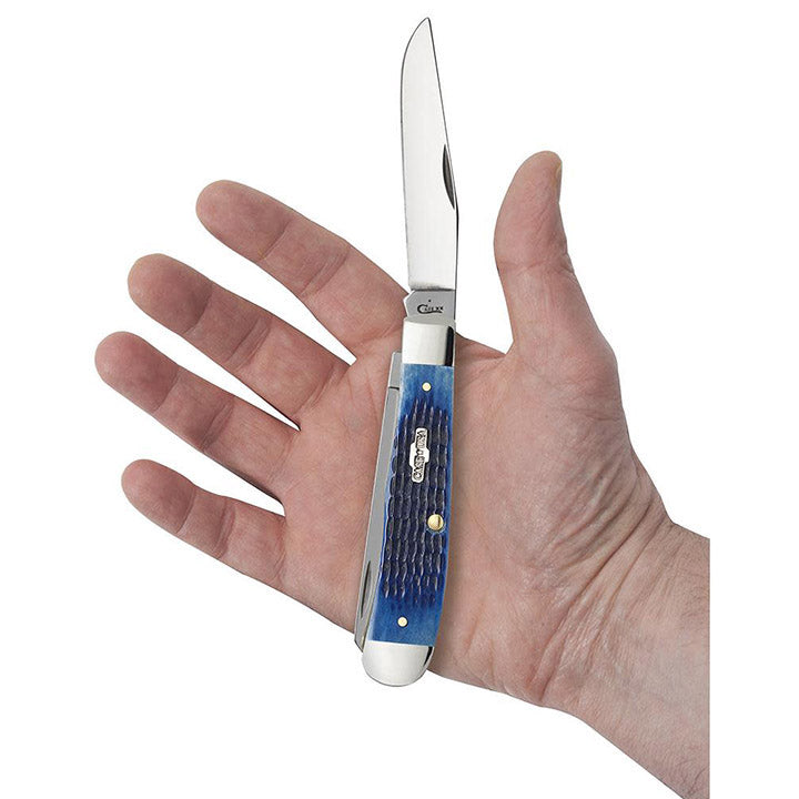 Case Blue bone Trapper clip and spey blades