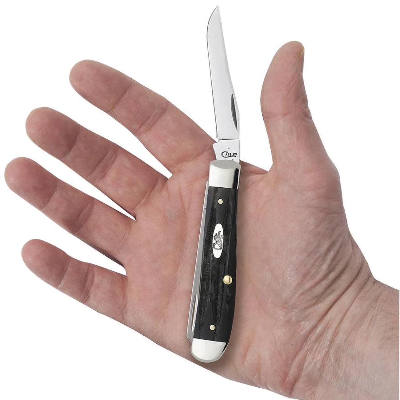 Case Knives Jigged Buffalo Horn Medium Stockman with Pen Blade