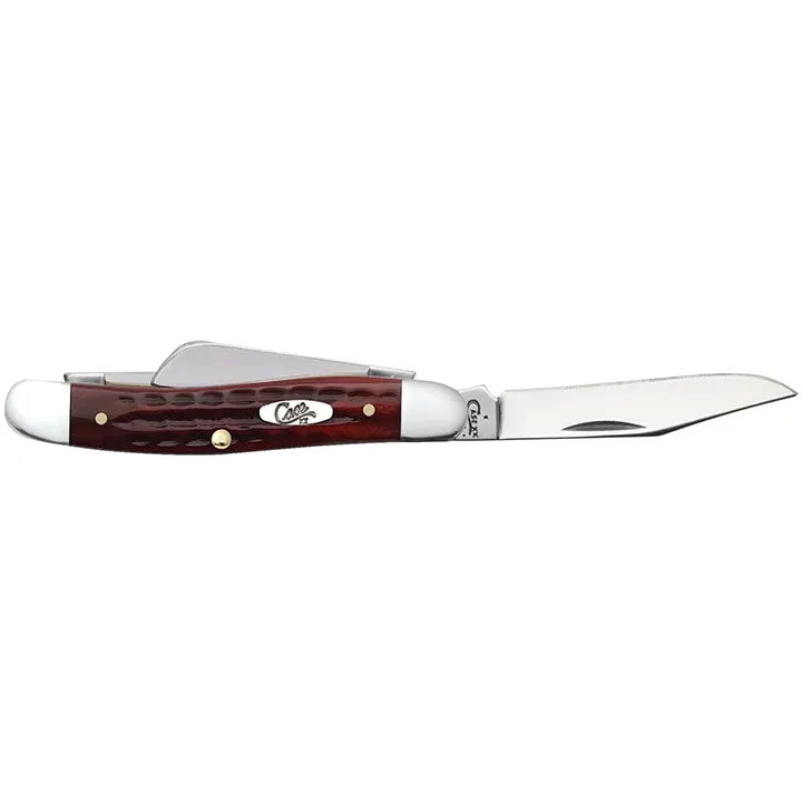 Case Knives Pocket Worn Old Red Bone Corn Cob Jig Medium Stockman Folding Pocket Knife