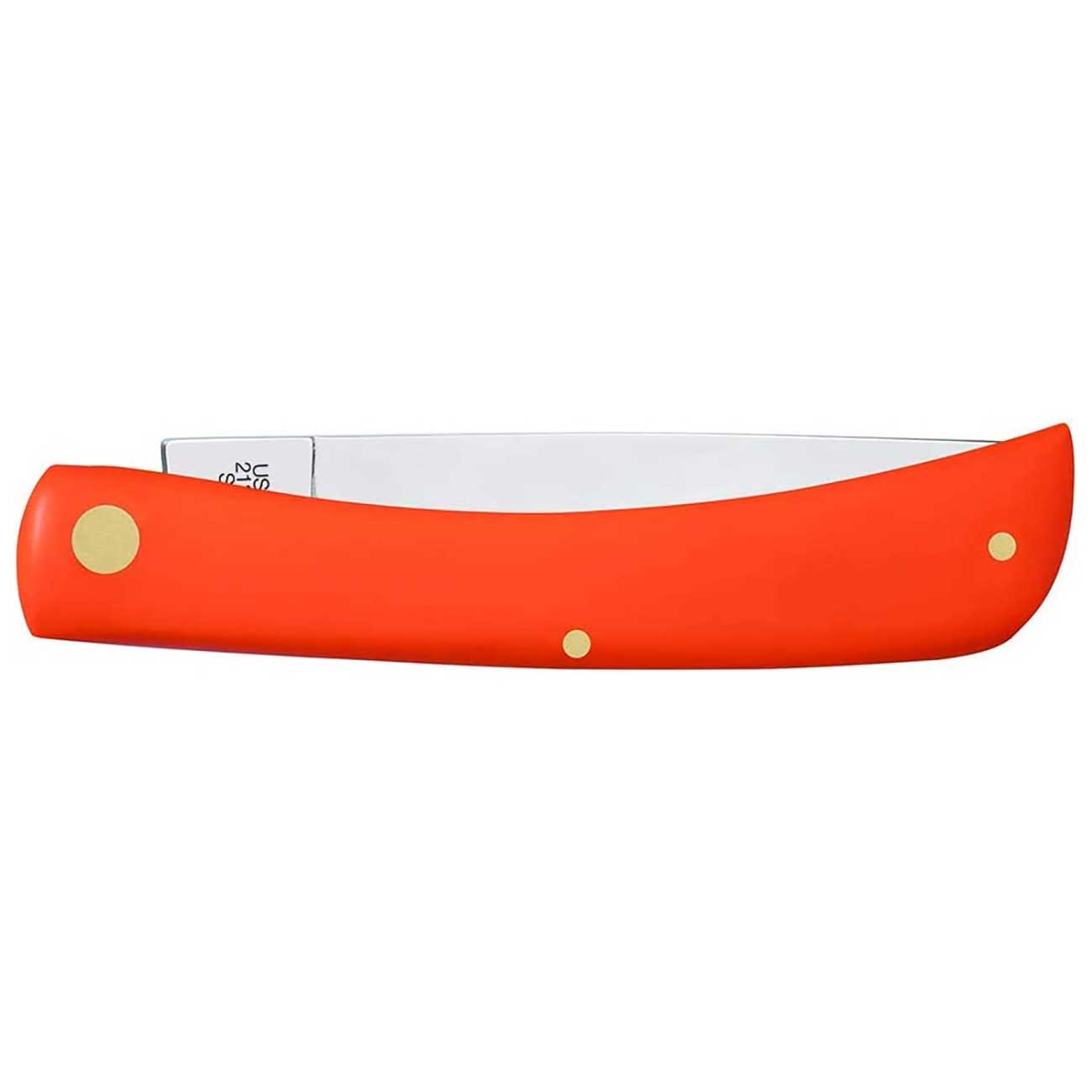 Case Knives Smooth Orange Synthetic Sod Buster Folding Pocket Knife