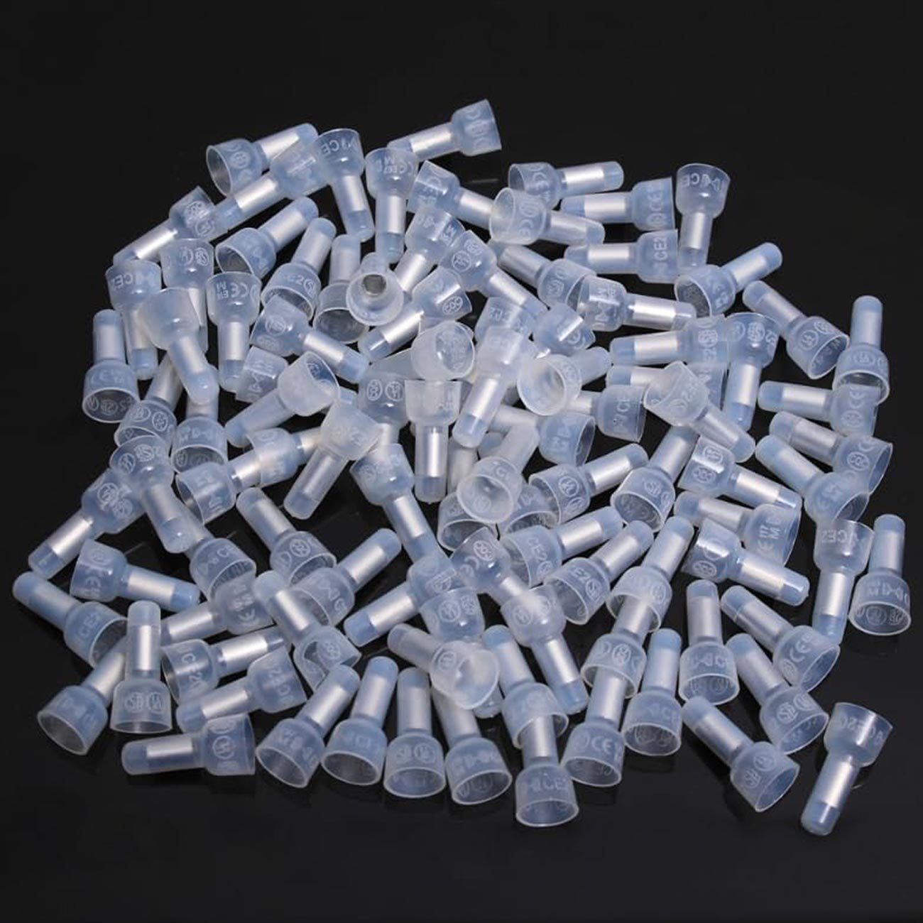 XScorpion Crimp Caps 18/22ga. - Clear (100 pack)