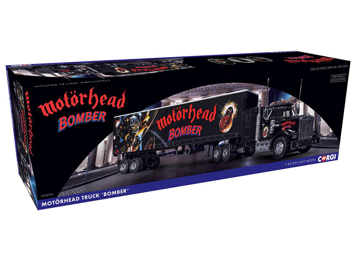 "Motorhead Bomber" Transport Truck Black 1/50 Diecast by Corgi