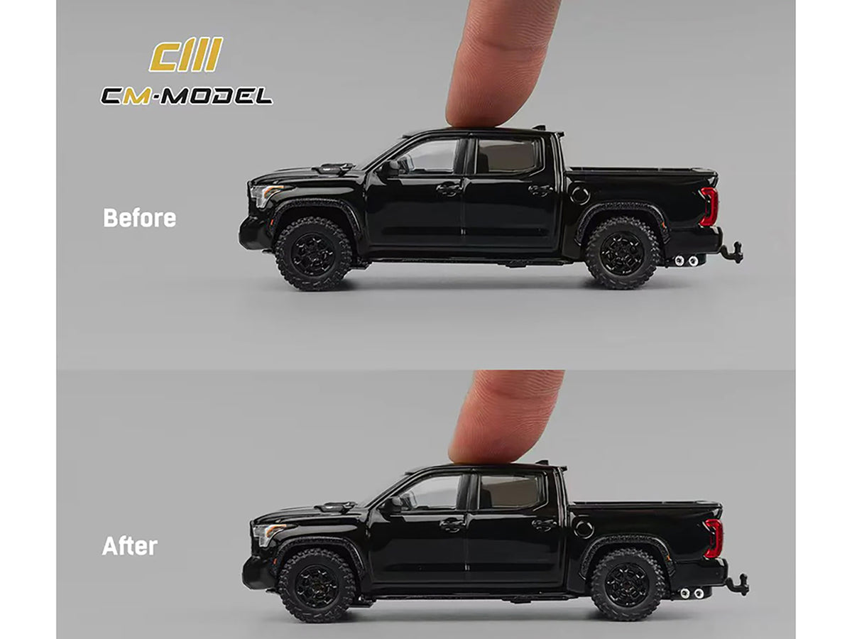 Toyota Tundra Pickup Truck Black 1/64 Diecast by CM Models