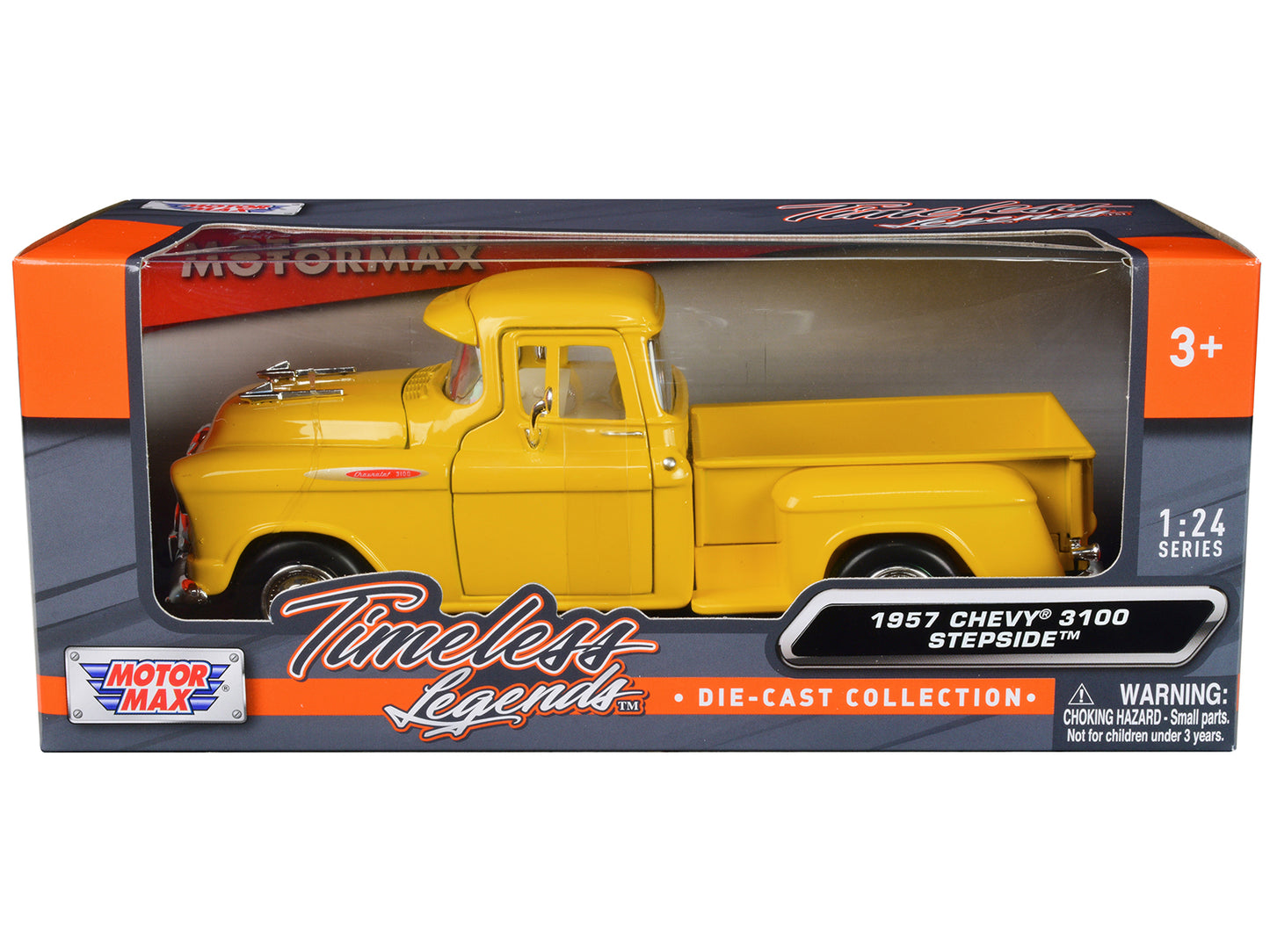 1957 Chevrolet 3100 Stepside Pickup Truck Yellow "Timeless Legends" Series 1/24 Diecast Model Car by Motormax <h2>1957 Motormax</h2> <p>High-quality perfect for collectors and enthusiasts. Features de