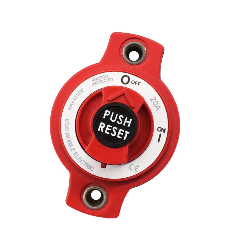 EGIS 20A Mini Breaker Wtron Disconnect Switch Panel Mount