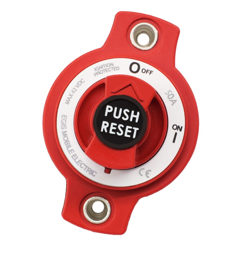 EGIS 50A Mini Breaker Wtron Disconnect Switch Panel Mount