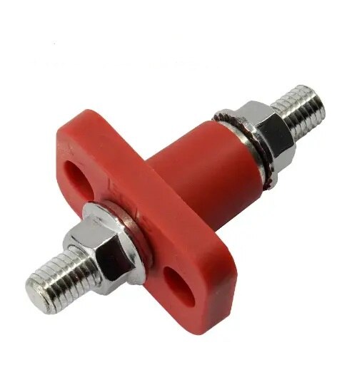 EGIS Feed Through Terminal Wtron Red M8 (5/16") Retail Pack