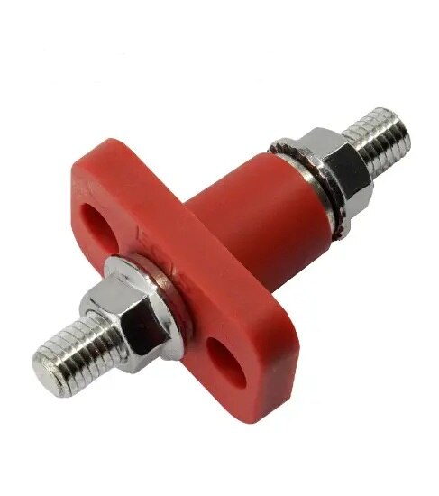 EGIS Feed Through Terminal Wtron Red M10 (3/8") Retail Pack