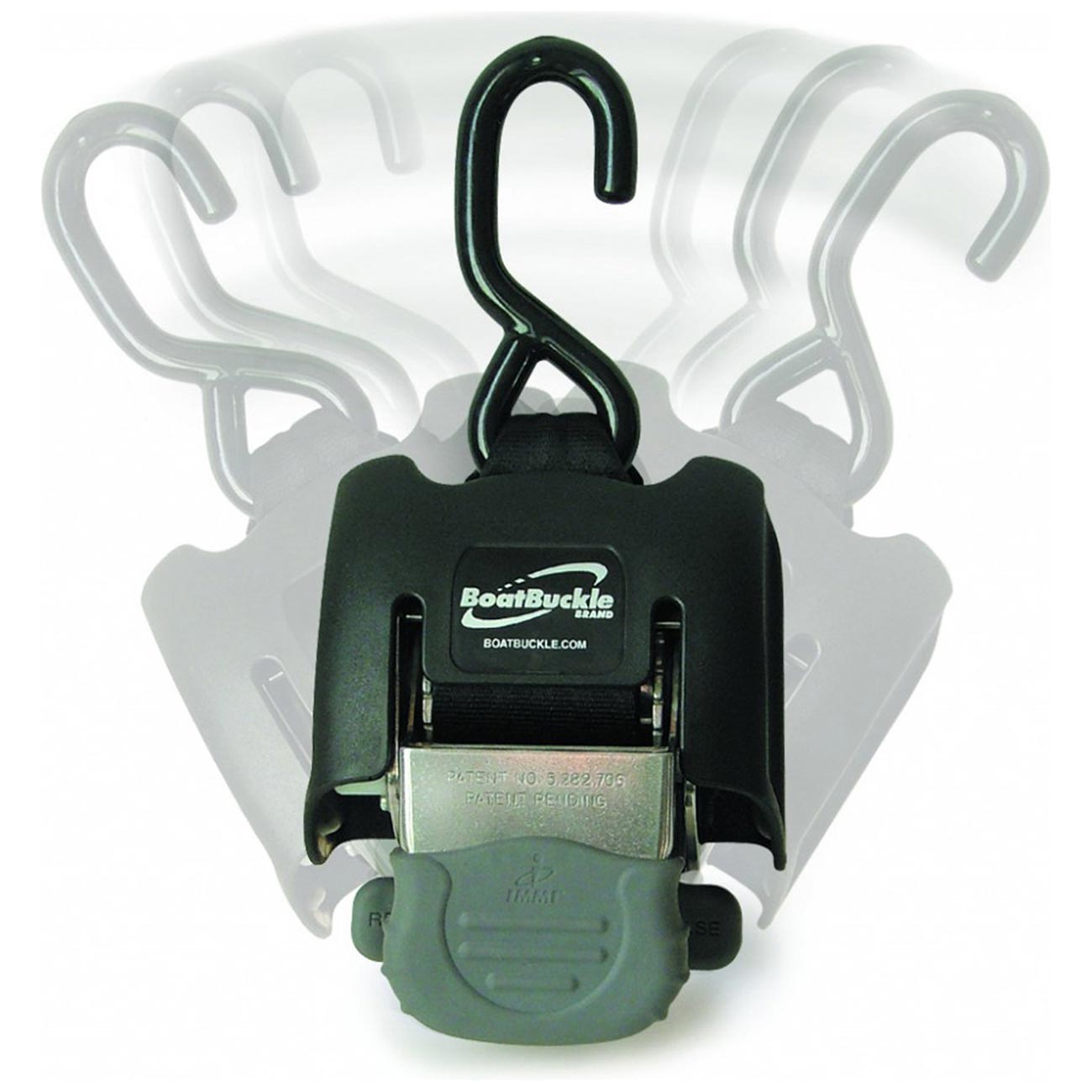 BoatBuckle Stainless Steel Retractable Bow Tie-Down (each)