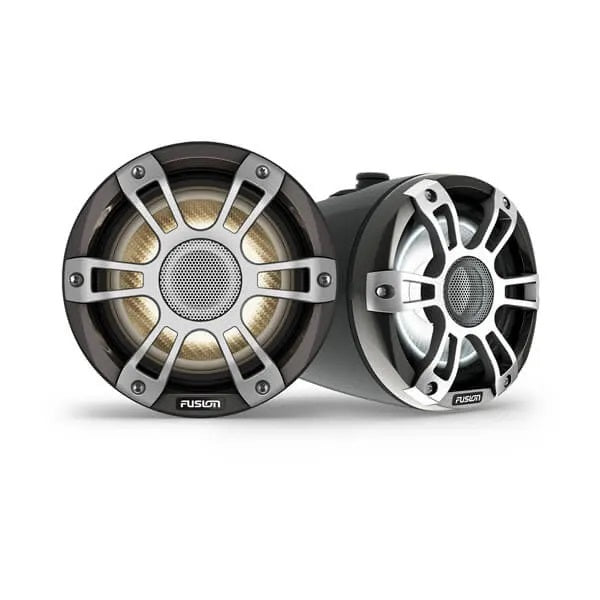 Fusion SG-FLT653SPB 6.5in Tower Speaker Wtron Black 3i With CRGBW Lighting