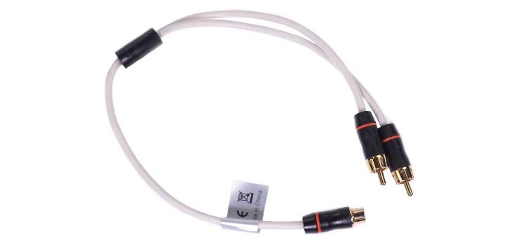Fusion MS-RCAYM 1Female-2Male Wtron Shielded Twisted RCA Y-Cable