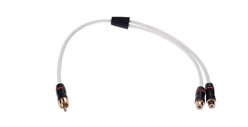 Fusion MS-RCAYF 1Male-2FeMale Wtron Shielded Twisted RCA Y-Cable