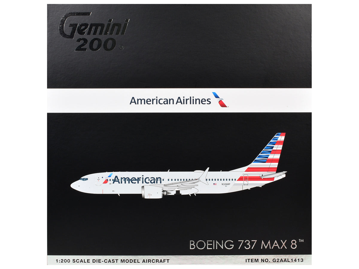 Boeing 737 MAX 8 Commercial Aircraft 1/200 Diecast Aircraft - GeminiJets