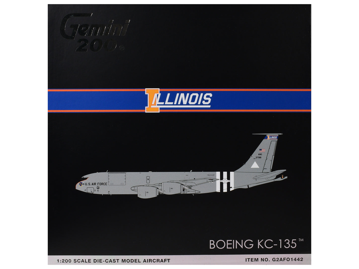 Boeing KC-135R Stratotanker Tanker Aircraft "Illinois Air National Guard" (63-7981) United States Force "Gemini 200" Series 1/200 Diecast Model by GeminiJets <h2>Boeing GeminiJets</h2> <p>High-quality