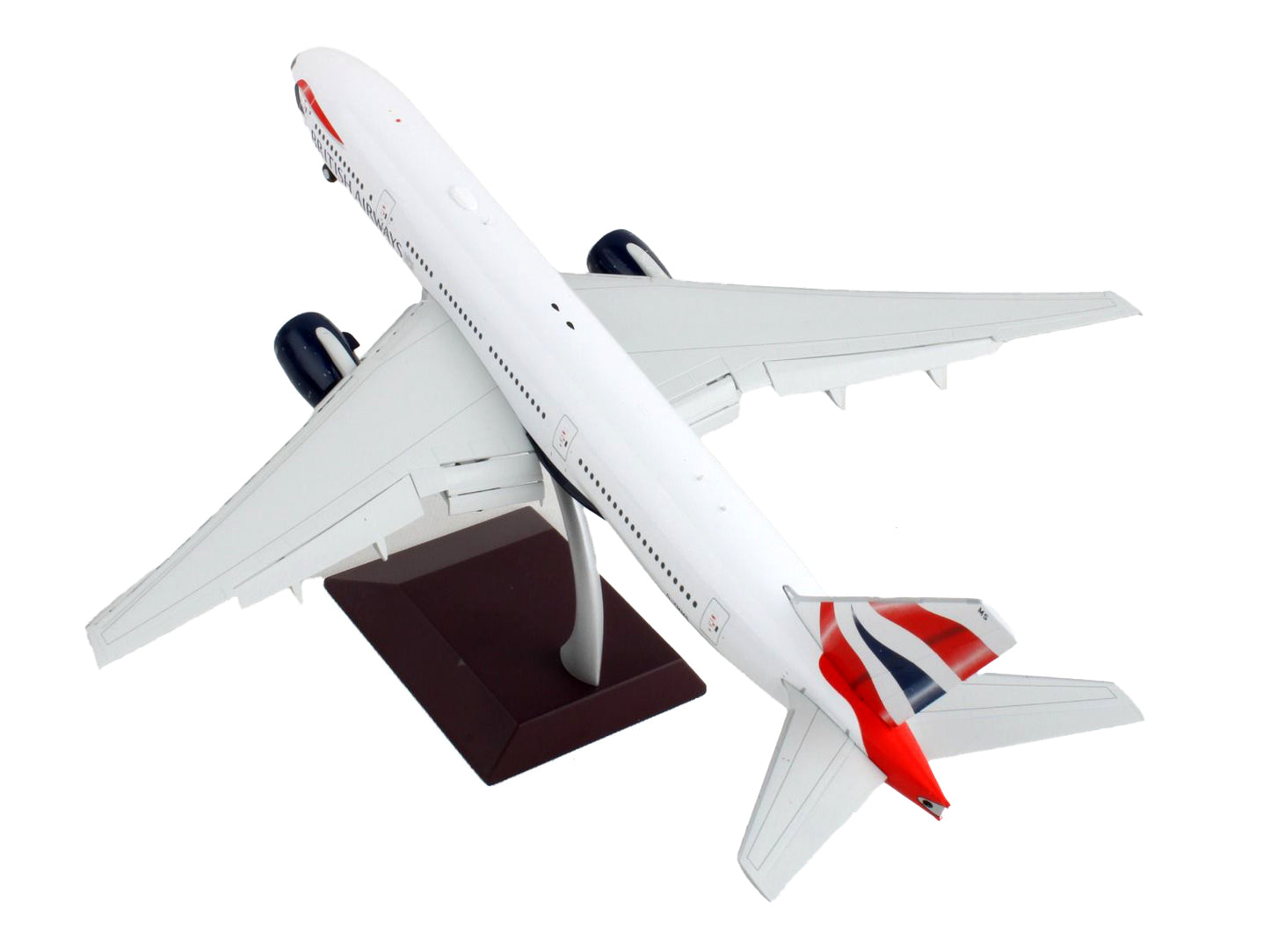 Boeing 777-200ER Commercial Aircraft with Flaps Down "British Airways" White Striped Tail "Gemini 200" Series 1/200 Diecast Model Airplane by GeminiJets <h2>Boeing GeminiJets</h2> <p>High-quality car
