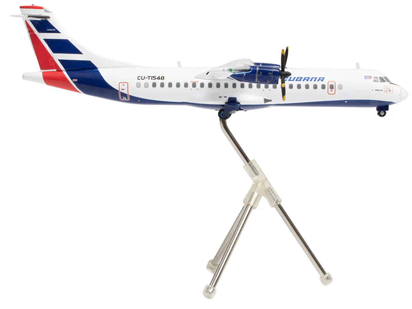 ATR 72-200 Commercial Aircraft "Cubana de Aviacion" (CU-T1548) White with Red and Blue Tail "Gemini 200" Series 1/200 Diecast Model Airplane by GeminiJets <h2>ATR GeminiJets</h2> <p>High-quality car p