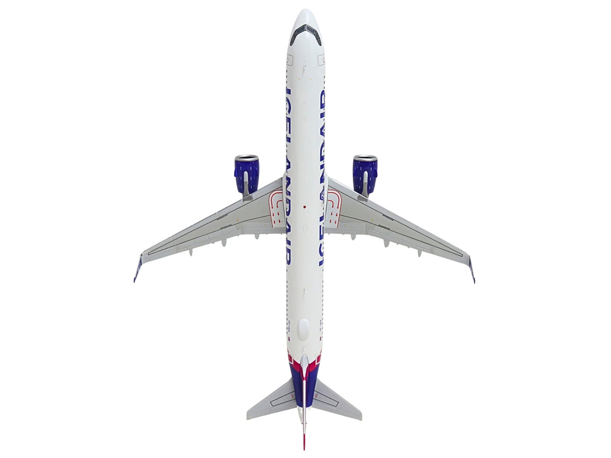 Airbus A321neo Commercial Aircraft "Icelandair" (TF-IAA) White with Blue and Pink Tail "Gemini 200" Series 1/200 Diecast Model by GeminiJets