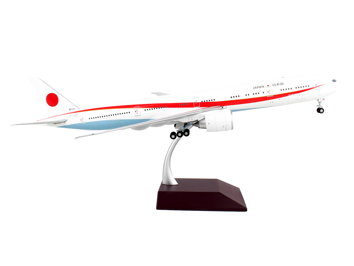 Boeing 777-300ER Commercial Aircraft "Japan Air Self-Defense Force (JASDF)" White with Red Stripes "Gemini 200" Series 1/200 Diecast Model Airplane by GeminiJets <h2>Boeing GeminiJets</h2> <p>High-qua