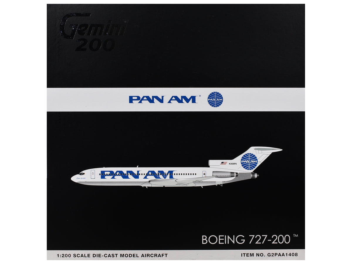 Boeing 727-200 Commercial Aircraft (N368PA) 1/200 Diecast Aircraft - GeminiJets