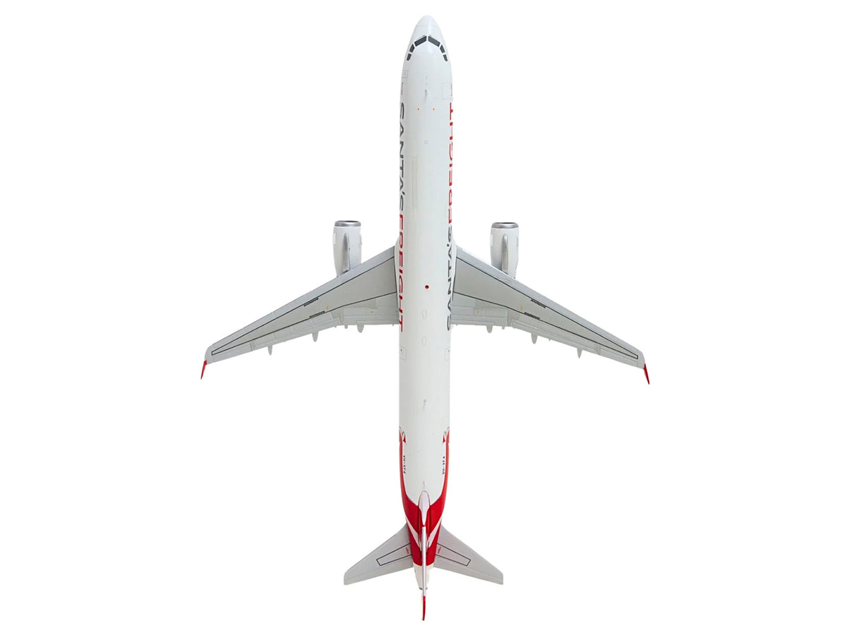 Airbus A321P2F Commercial Aircraft "Qantas Freight - Santa’s Freight" (VH-XF4) White with Graphics and Red Tail "Gemini 200" Series 1/200 Diecast Model by GeminiJets
