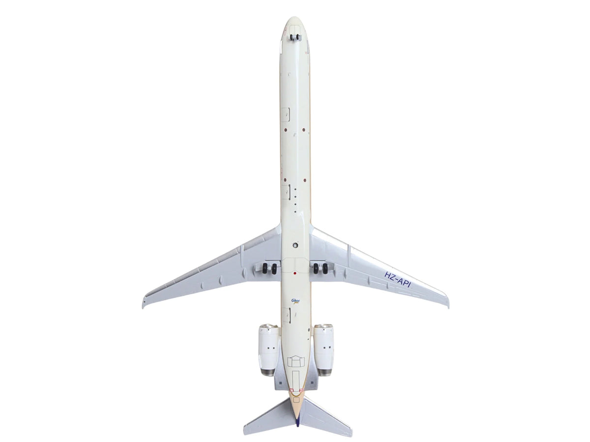 McDonnell Douglas MD-90 Commercial Aircraft "Saudia Airlines" (HZ-API) Beige with Blue Tail "Gemini 200" Series 1/200 Diecast Model by GeminiJets