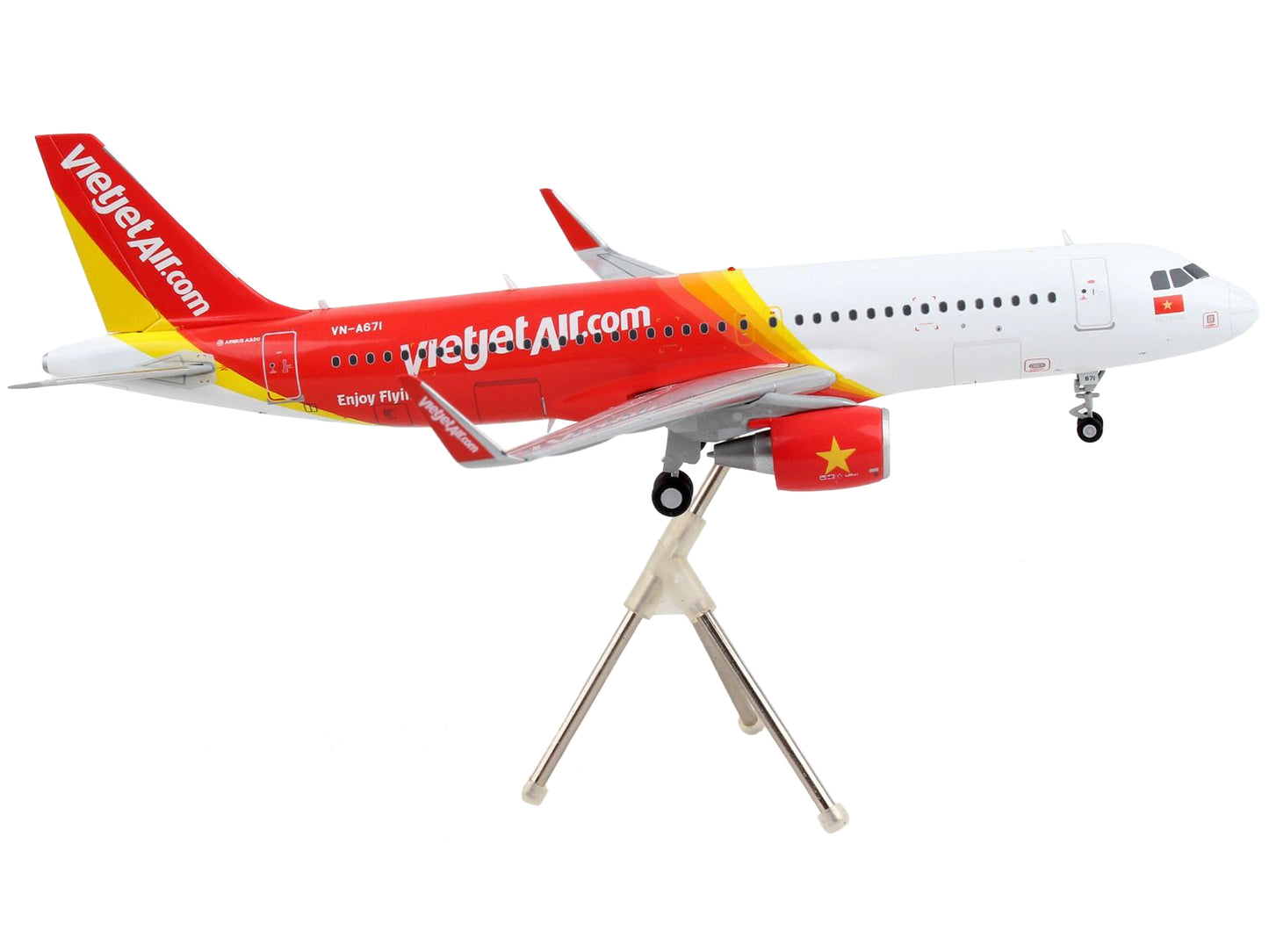 Airbus A320 Commercial Aircraft "VietJet Air" White and Red "Gemini 200" Series 1/200 Diecast Model Airplane by GeminiJets <h2>Airbus GeminiJets</h2> <p>High-quality car perfect for collectors enthusi
