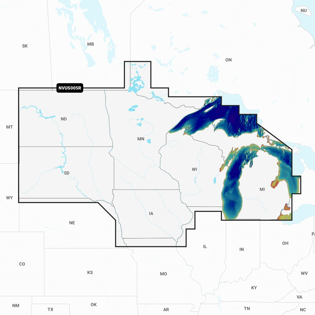 Garmin NVUS005R Navionics+ Wtron Vision+ U.S. North microSD