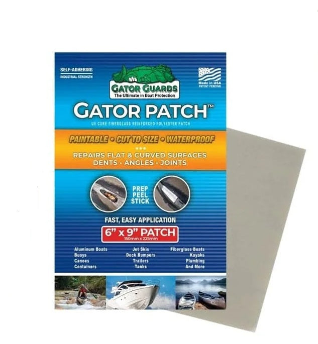 Gator Guard Gator Patch 6in x Wtron 9in UV Cured Fiberglass Reinforced Repair Patch