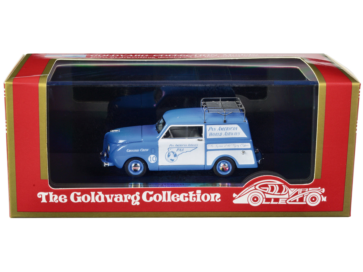 1948 Crosley Station Wagon Blue & White with Roof Rack 1/43 Model