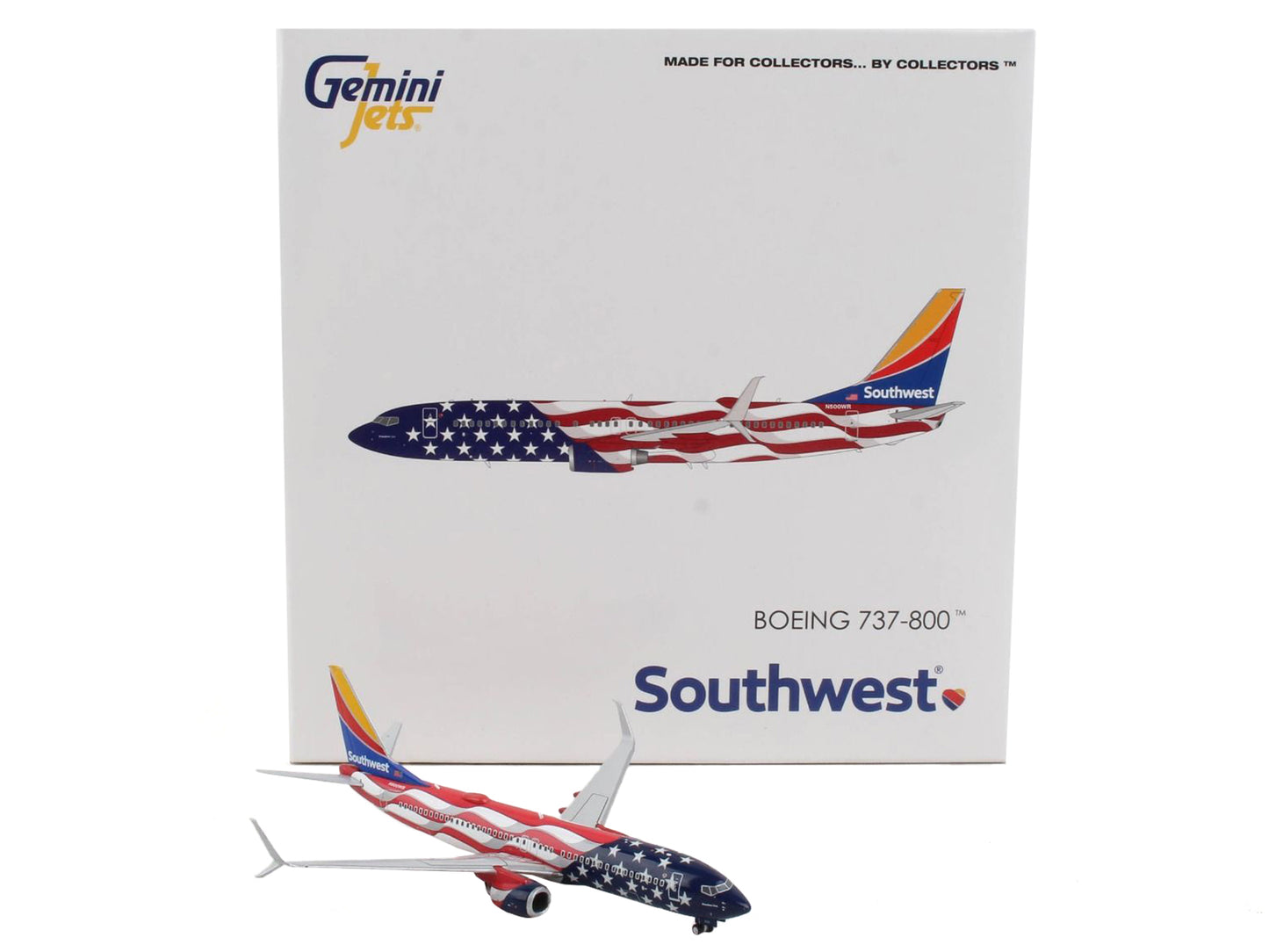 Boeing 737-800 Commercial Aircraft "Southwest Airlines - Freedom One" United States Flag Livery 1/400 Diecast Model Airplane by GeminiJets <h2>Boeing GeminiJets</h2> <p>High-quality car perfect for co