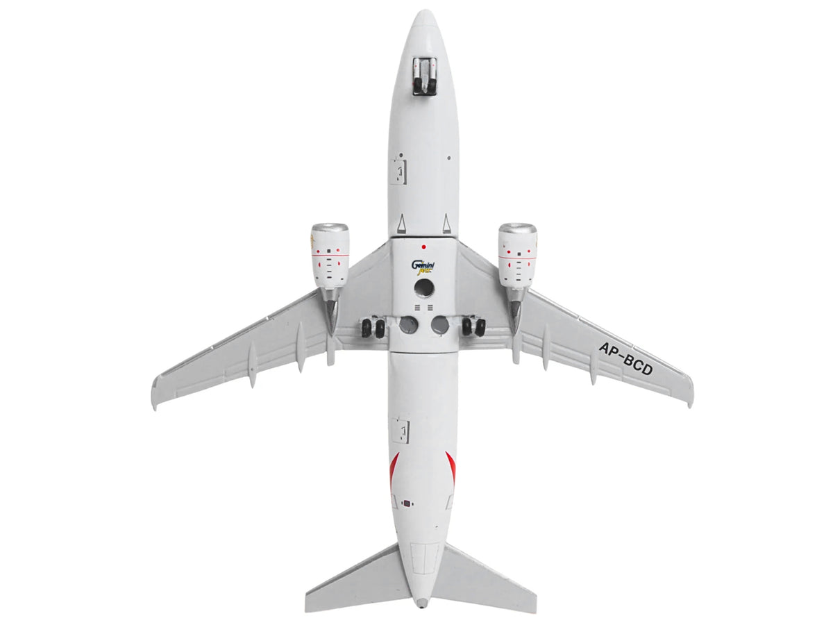 Boeing 737-300 Commercial Aircraft "Emirates Airlines" (AP-BCD) White with Striped Tail 1/400 Diecast Model by GeminiJets