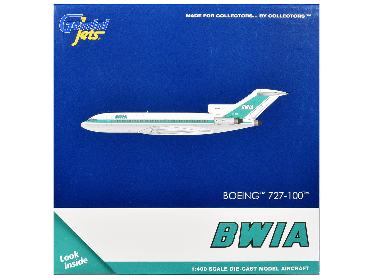 Boeing 727-100 Commercial Aircraft (9Y-TCO) 1/400 Diecast Aircraft - GeminiJets