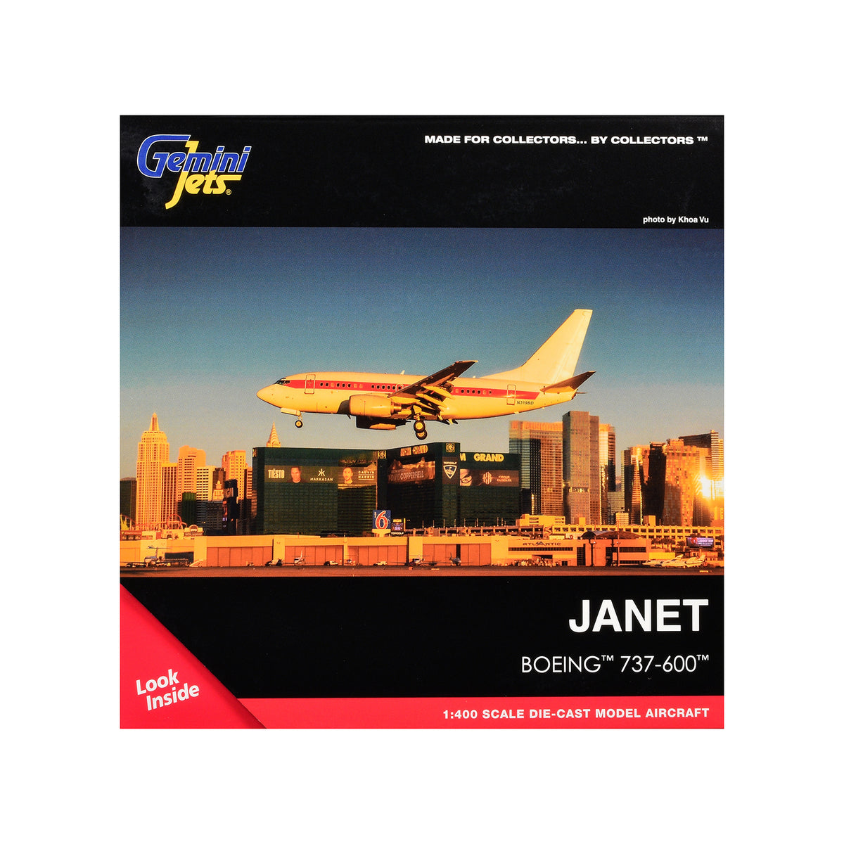Boeing 737-600 Transport Aircraft (N319BD) 1/400 Diecast Aircraft - GeminiJets