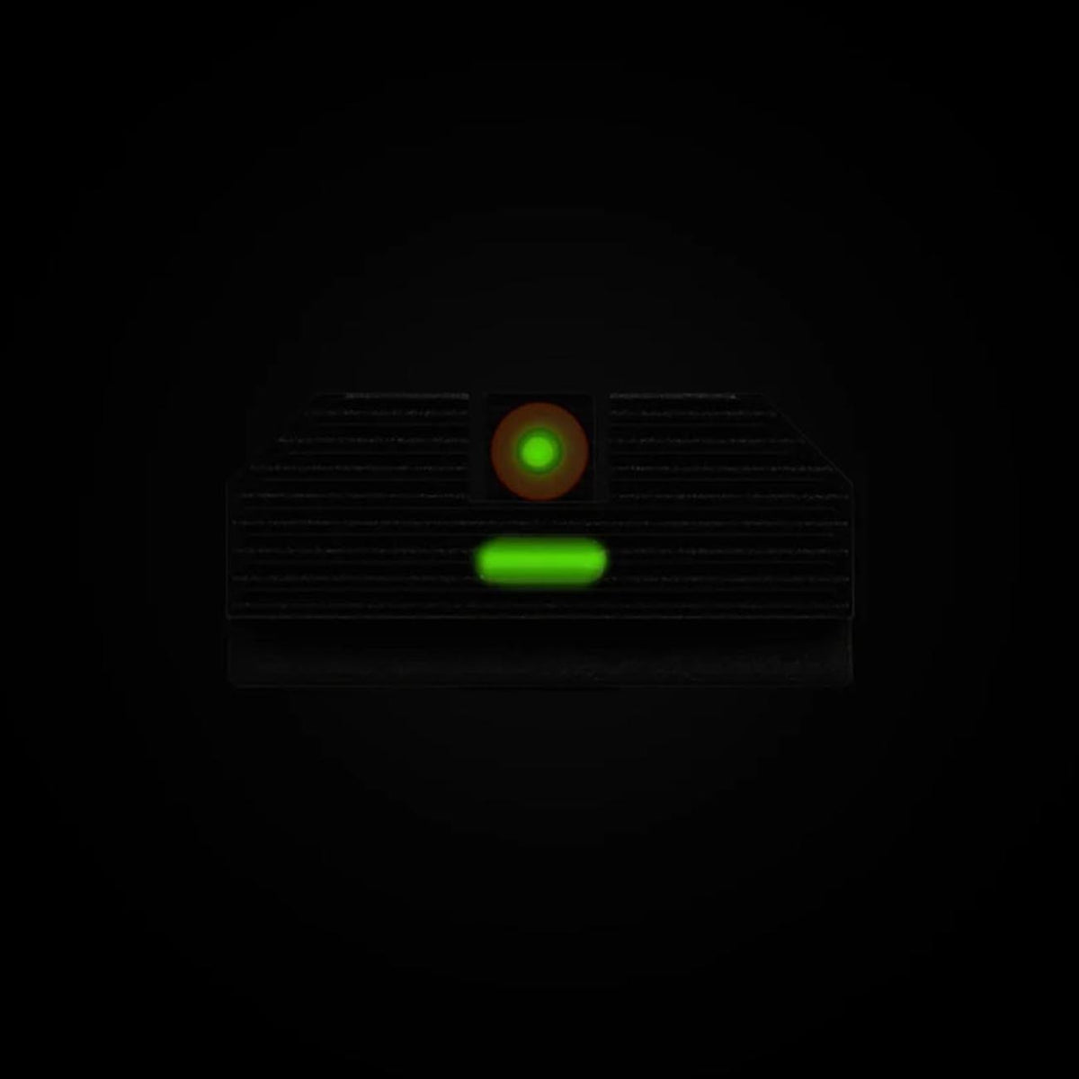 Night Fision Night Sight Set for Glock 42/43/43x/43x MOS Yellow Front Ring/Rear Green Bar