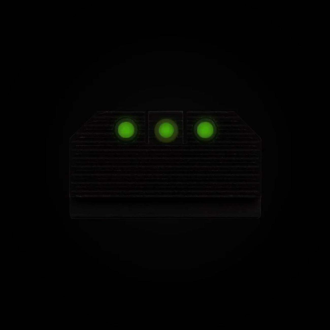 Night Fision Optics-Ready Stealth Series for Glock 42/43/43X MOS Yellow Front Ring/Black Rear