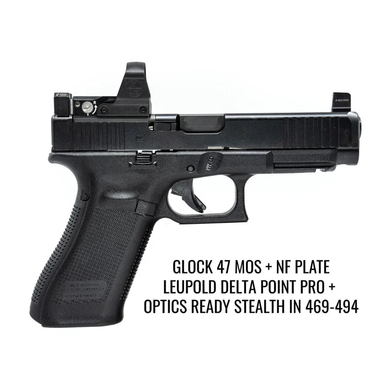 Night Fision Precision Optic Plate: Glock Full Size MOS (19/17/47) to DPP Footprint