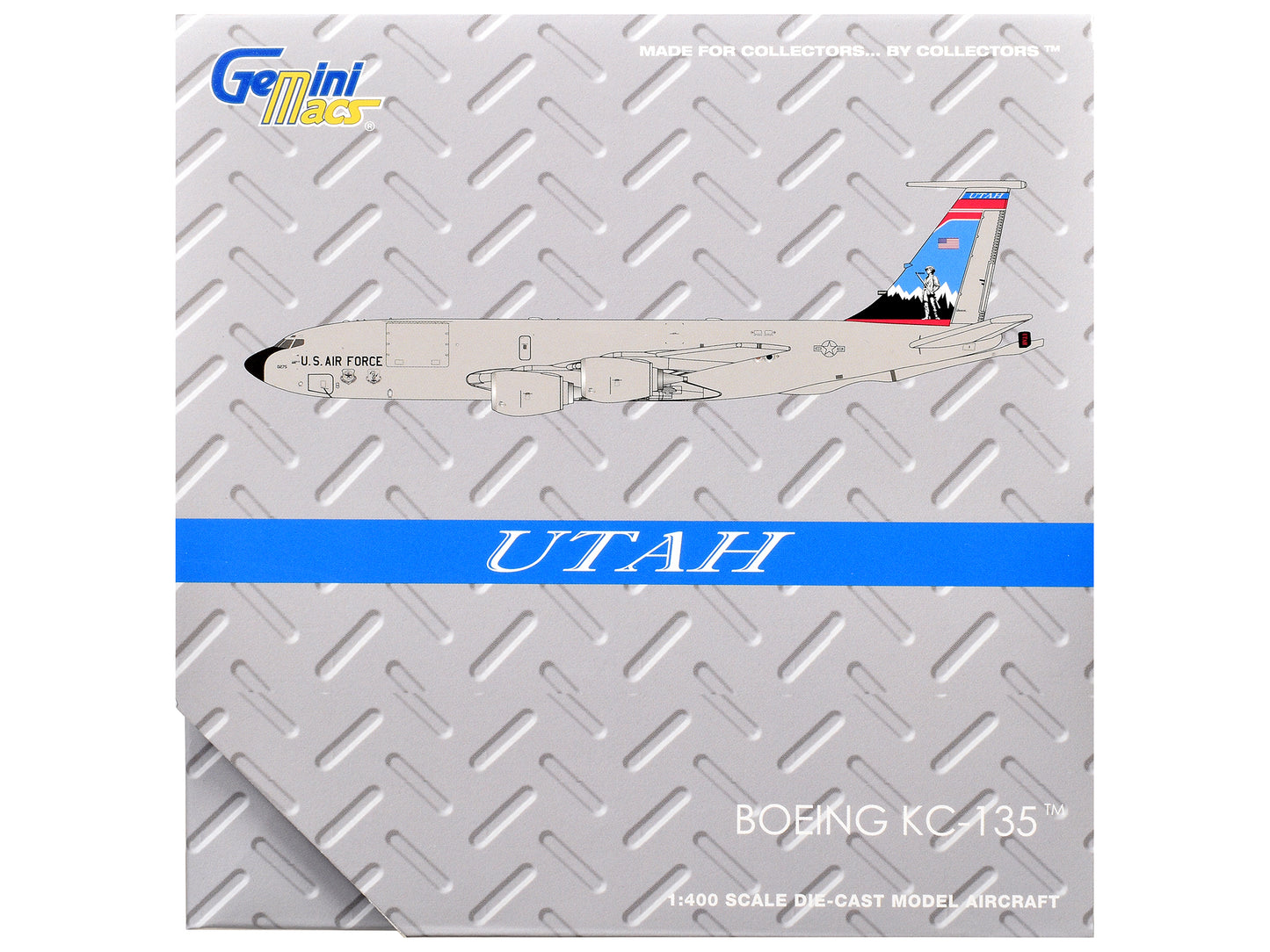 Boeing KC-135R Stratotanker Aircraft "Utah Air National Guard" United States Air Force (61-0275) Gray "Gemini Macs" Series 1/400 Diecast Model Airplane by GeminiJets