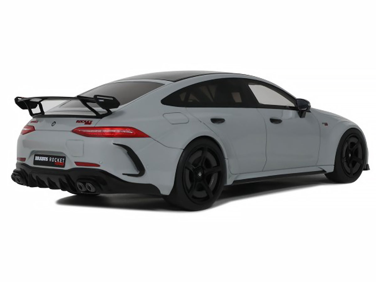 2024 Brabus Rocket 1000 Nardo Gray with Black Top 1/18 Model by GT Spirit