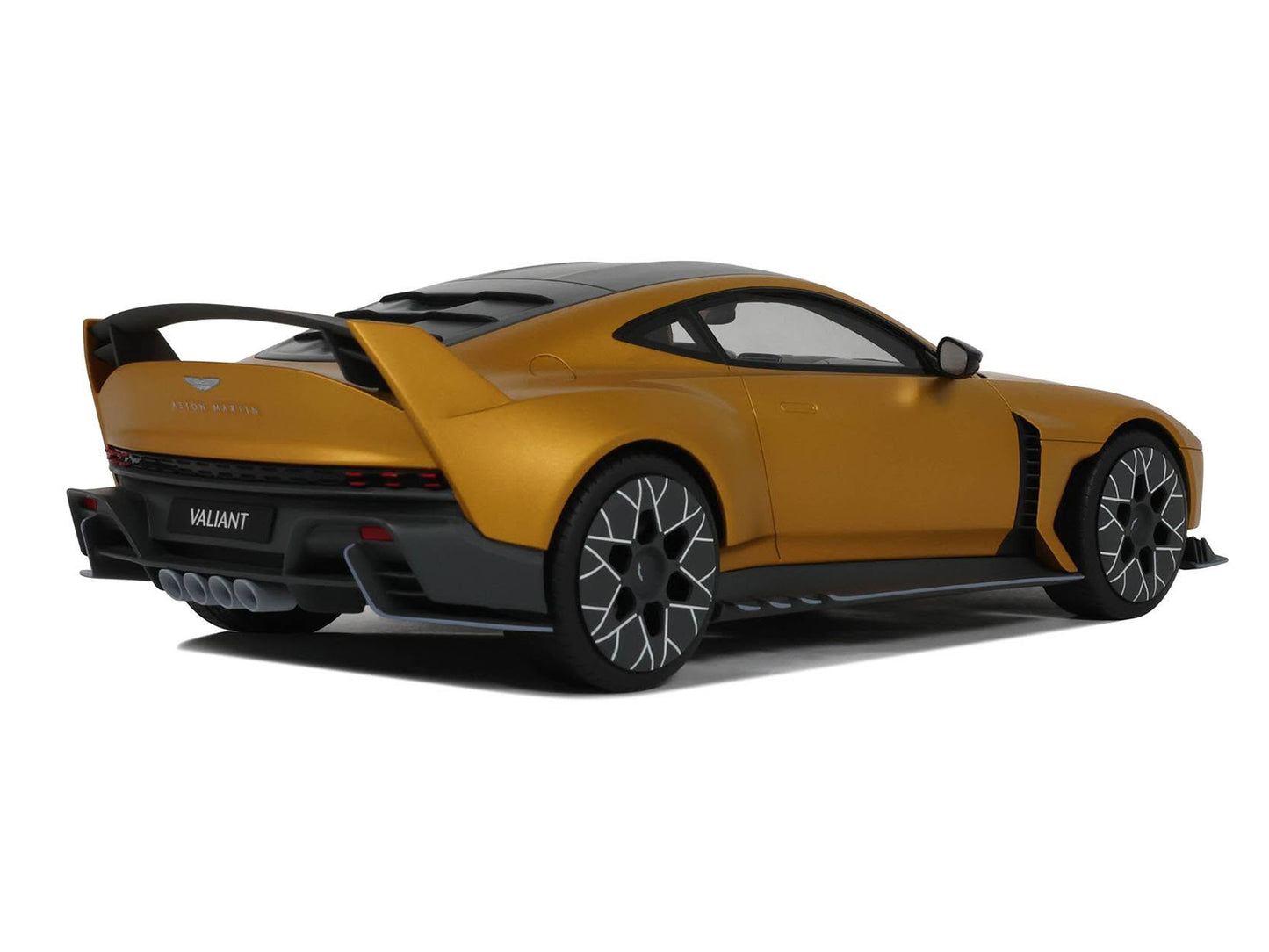 2024 Aston Martin Valiant Auric Gold Metallic with Black Top 1/18 Model Car by GT Spirit