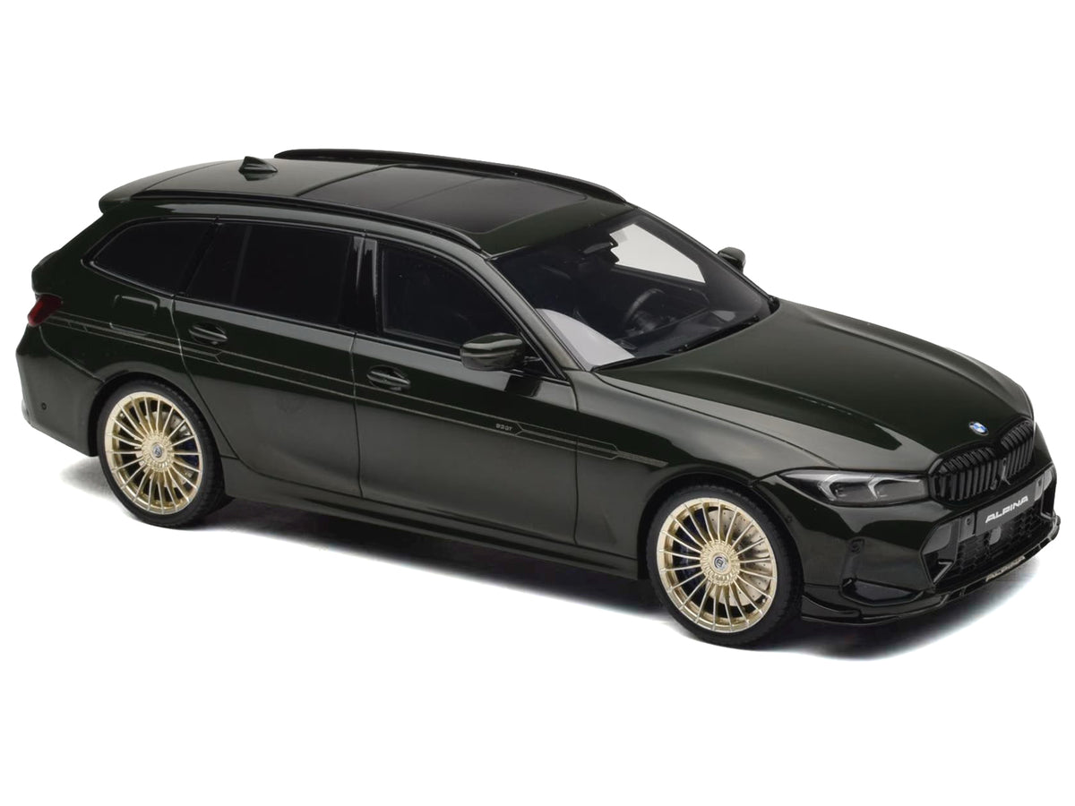 2025 BMW Alpina B3 GT Touring Green Metallic 1/18 Model by GT Spirit