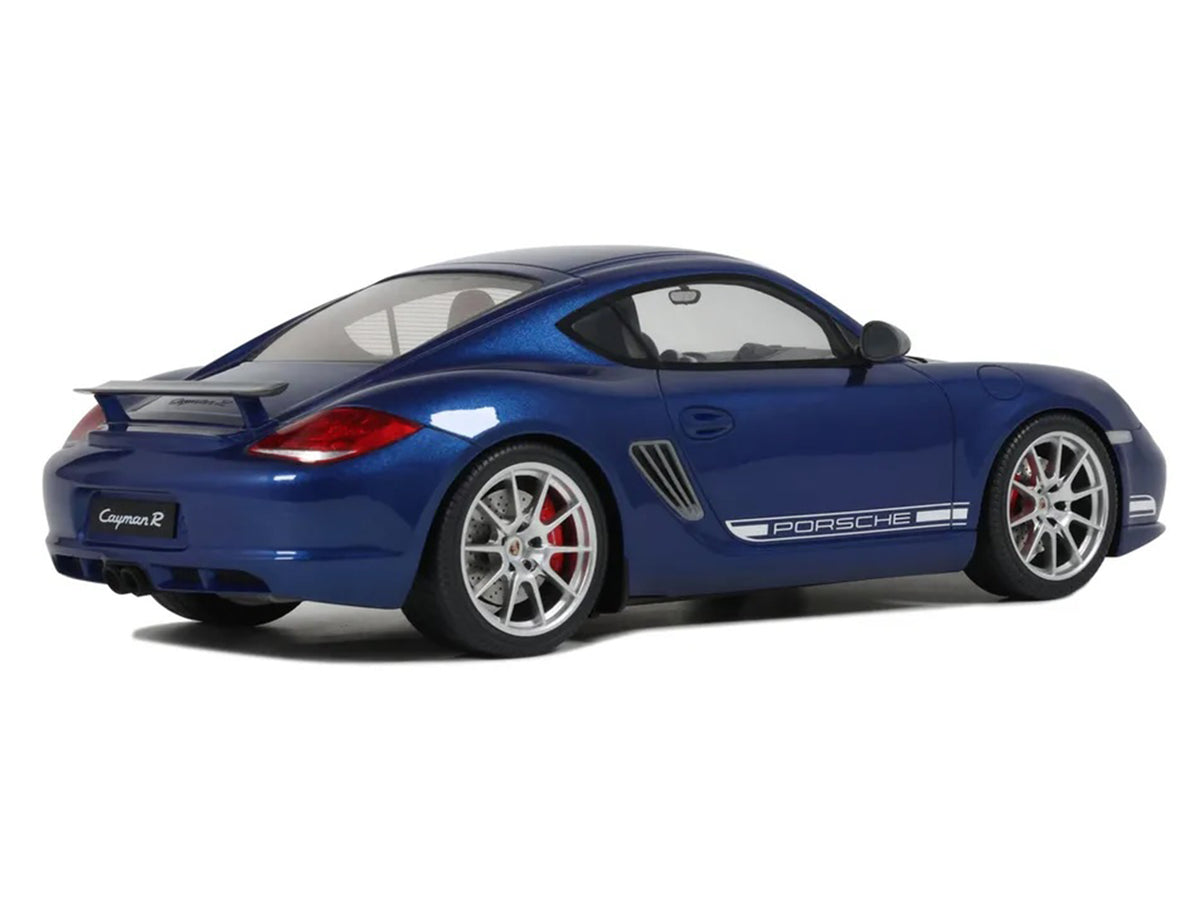 2012 Porsche Cayman R Aqua Blue Metallic 1/18 Model by GT Spirit