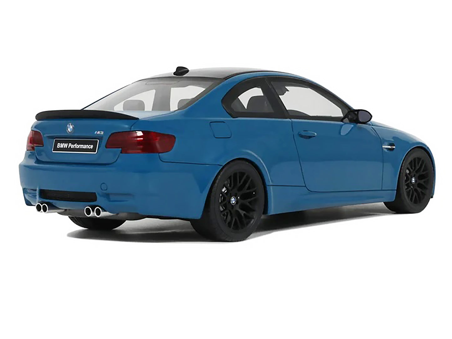 2007 BMW M3 E92 Blue Metallic with Black Top 1/18 Model Car by GT Spirit