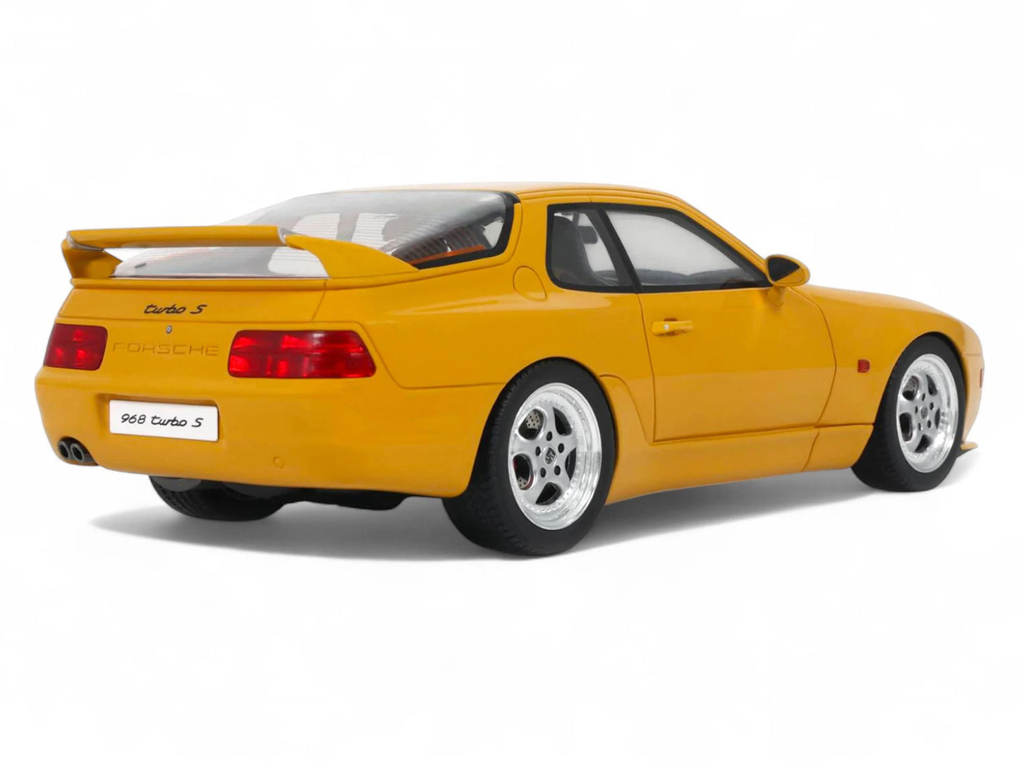 1993 Porsche 968 Turbo S Yellow 1/18 Model Car by GT Spirit