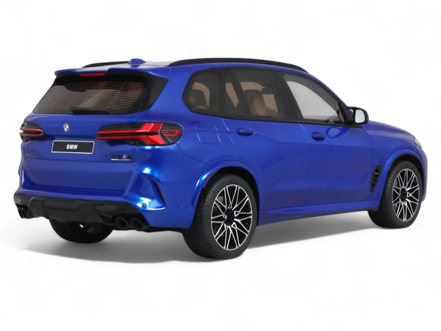 2023 BMW X5 M Competition Blue Metallic with Black Top 1/18 Model Car by GT Spirit