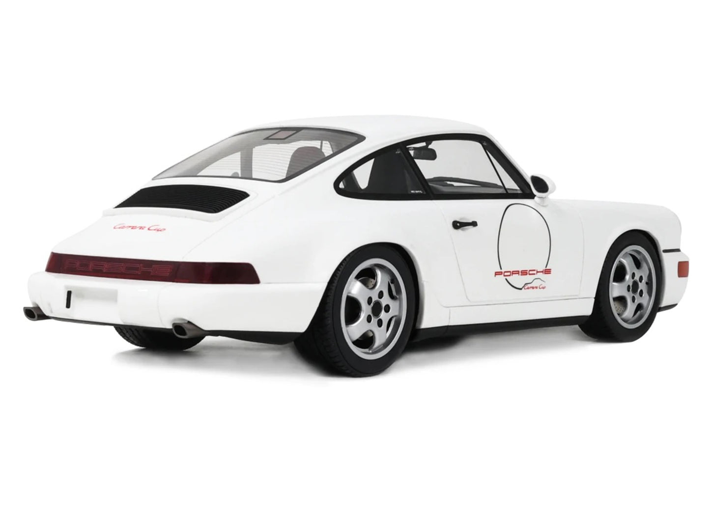 1992 Porsche 911 (964) "Carrera Cup - USA Edition" White 1/18 Model Car by GT Spirit